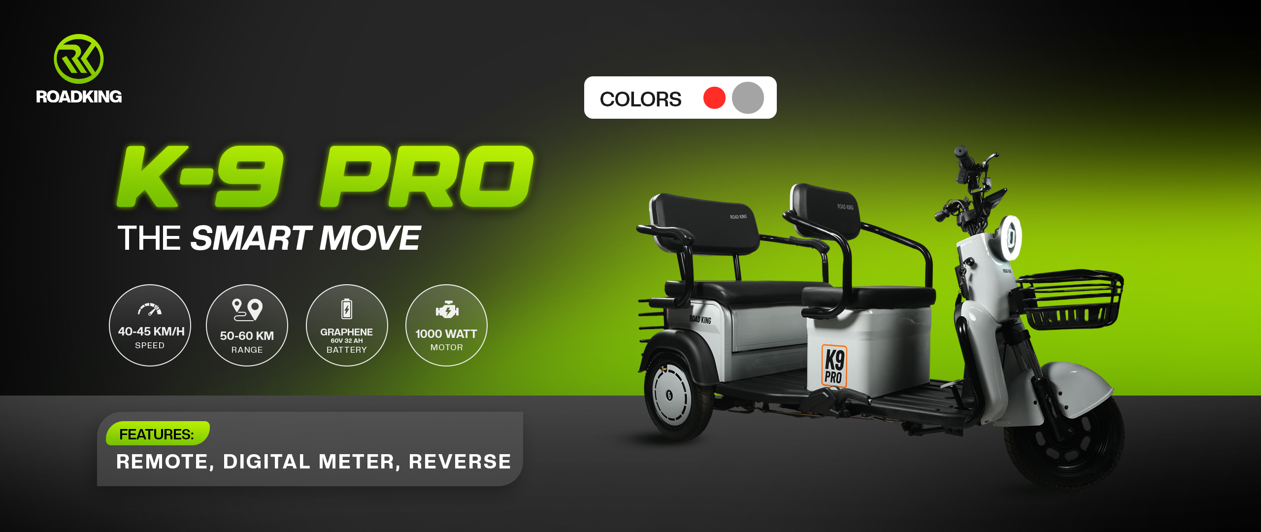 K 9 PRO GREY BANNER